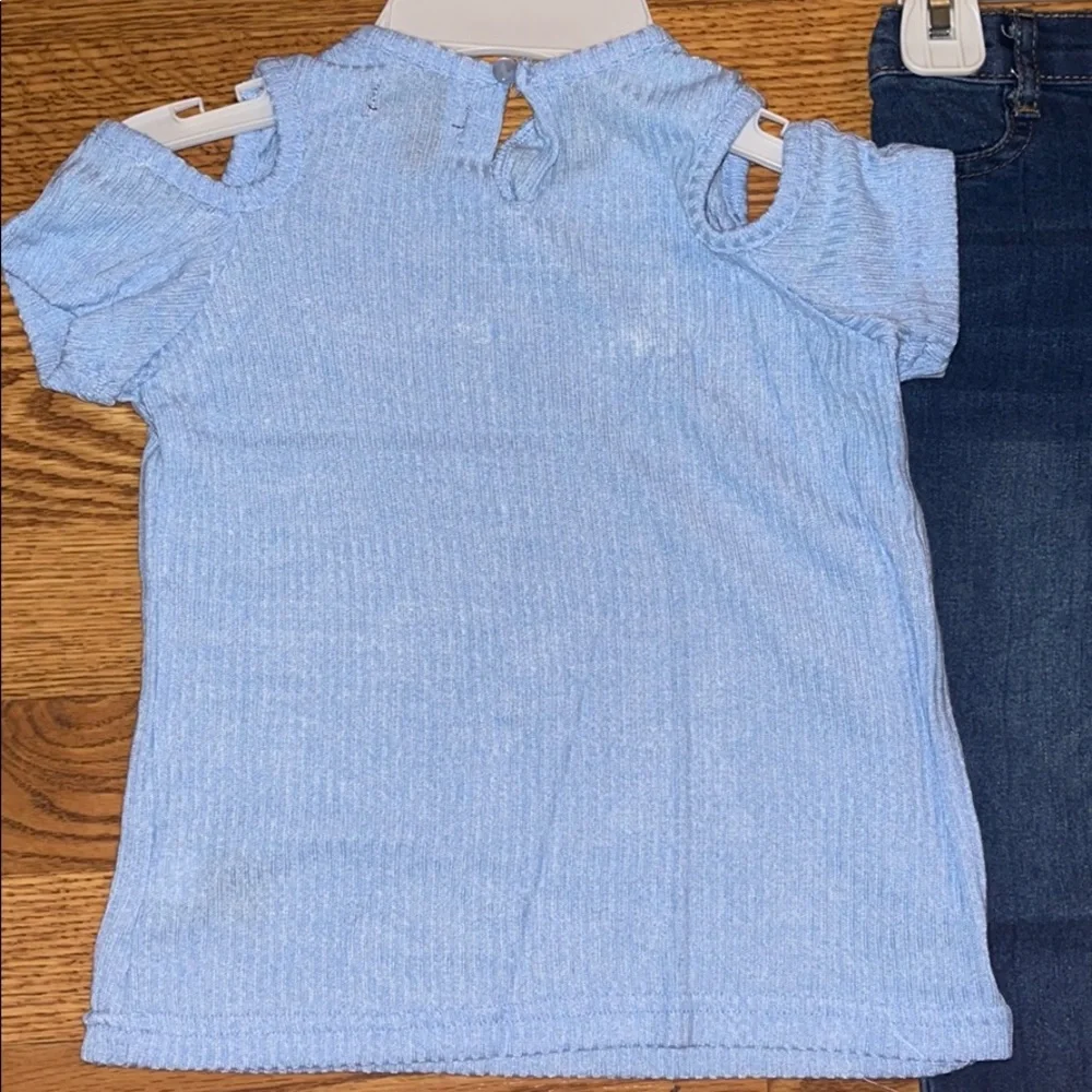 7 For All Mankind 3-Piece Shirt Jeans Vest 5T 6T